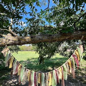 Rag Tie Garland | Customizable Colors & Size