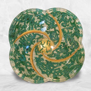 Hand Painted Glass Bowl - Natural Formations