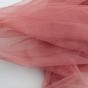 Rose Pink Stretch Tulle Fabric, Soft Mesh, Tutu Dress Fabric image 8