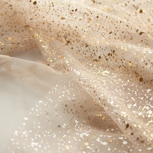 shimmer gold fabric, sparkly tulle, splatter fabric, shiny fabric gold tulle, glitter fabric by yard gold sheer fabric soft gold mesh fabric