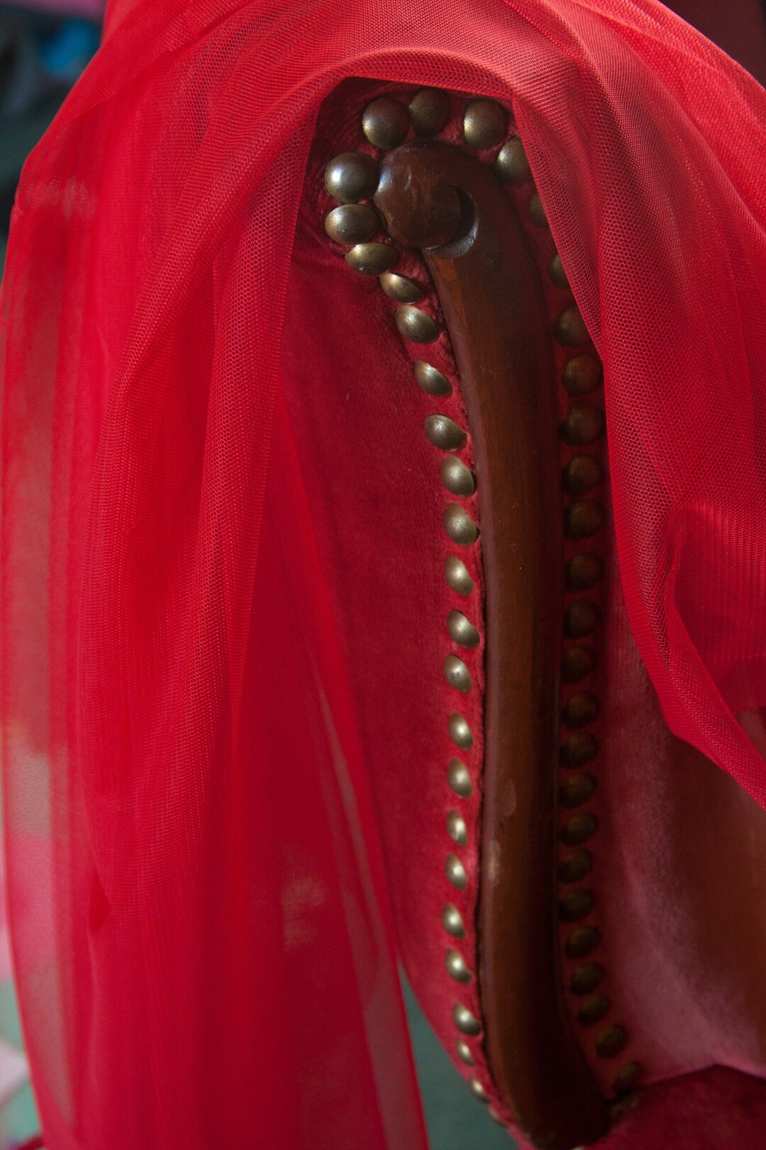 Lipstick Red Cotton Silk Fabric