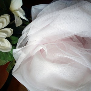 light Pink mesh, soft pink fabric, baby pink fabric, tulle by the yard, pink tulle fabric, pink soft mesh, soft tulle, soft tulle fabric