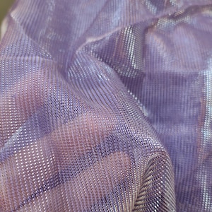lilac lurex shimmer purple trends wisteria color mesh silver stretchy fabric multicolor deep purple rave lightweight shiny purple iridescent