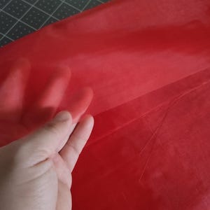 Transparent corsetry net mesh no stretch lightweight sheer strong marquisette soft sturdy nylon semi stiff bare skin corset supplies image 12