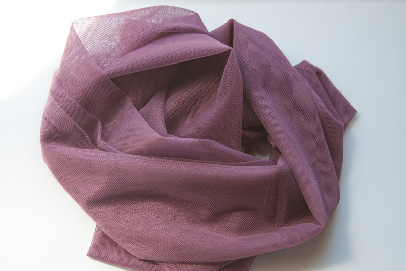 Plum Tulle Dusty Purple Eggplant Fabric, Plum Color Tulle Fabric