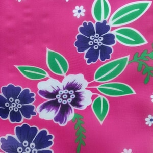 1 yard bright floral printed satin charmeuse Hmong inspired lis loos semi sheer Printed flower Satin shiny Costume floral satin chiffon