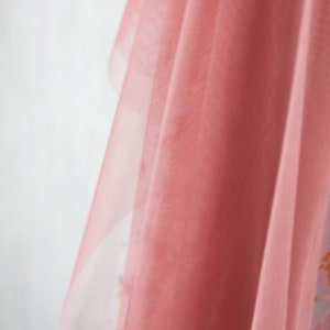 Rose Pink Stretch Tulle Fabric, Soft Mesh, Tutu Dress Fabric image 3