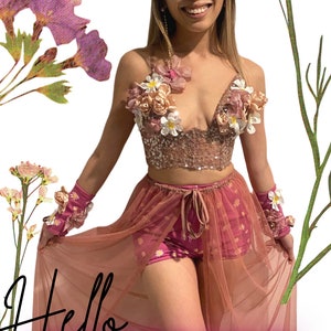 Rose Pink Stretch Tulle Fabric, Soft Mesh, Tutu Dress Fabric image 2