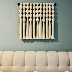 Beautiful Macrame wall hanging, Tapestry for Boho Home Decor, Over the Bed Decor, Macrame Headboard Bohemian Accent Macrame
