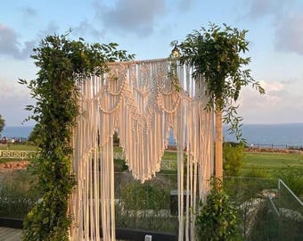 Beautiful Macrame Large Curtain Bohemian Decoration Wall Arch Backdrop Wedding Wall Hanging