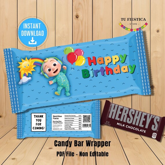 Candy Bar Wrappers Chocolate Wrapper Etsy España