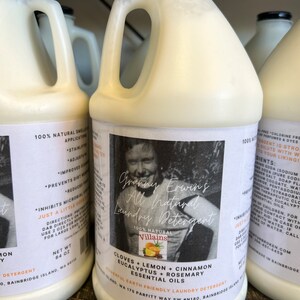 Granny Erwin's Great Smelling All Natural Laundry Detergent & Fabric Softener w/Villains Essential Oil Blend