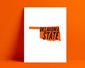 Oklahoma State University (Stillwater) Printable Wall Art, Poster, Decor | Instant Download - Multiple Sizes