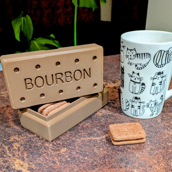 Bourbon Biscuit Trinket Box – 3D Printed Novelty Storage Box – Handmade in UK