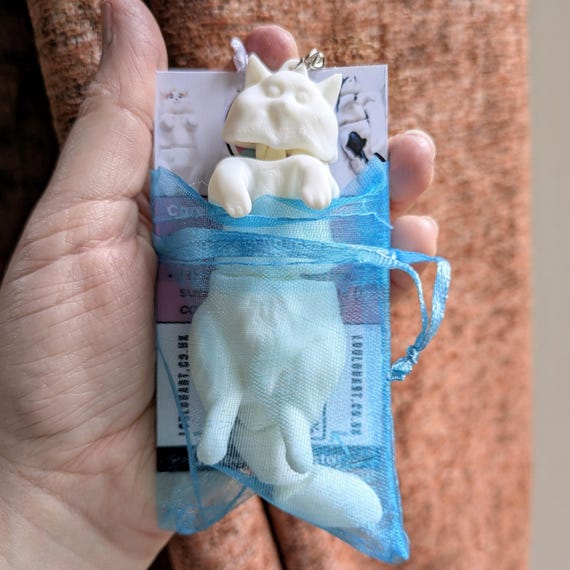 Cat Keyring | Paint Your Own 3D Printed flexible Cat | Creative Gift for Cat Lovers