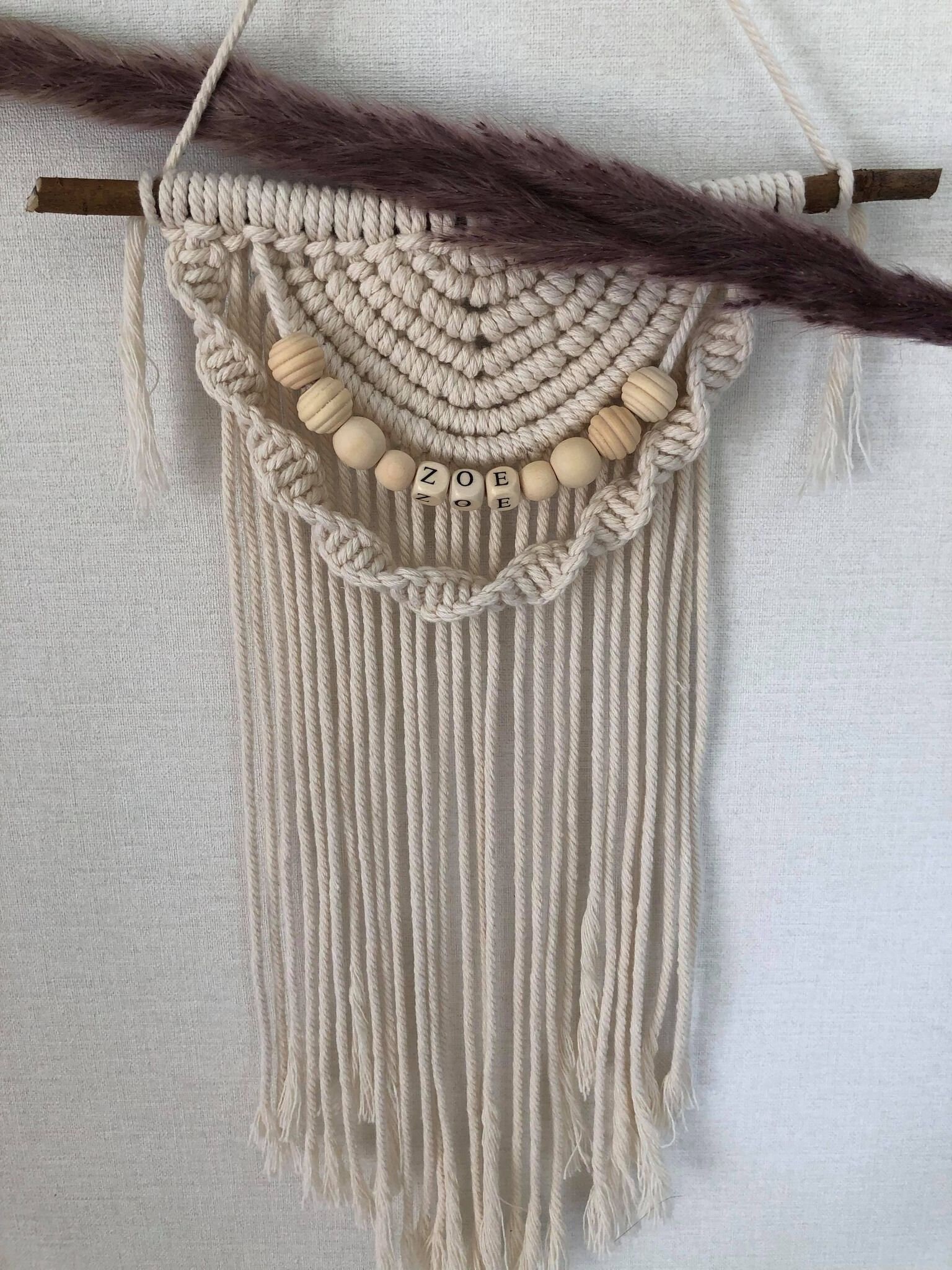 Tenture Macramé Personnalisée