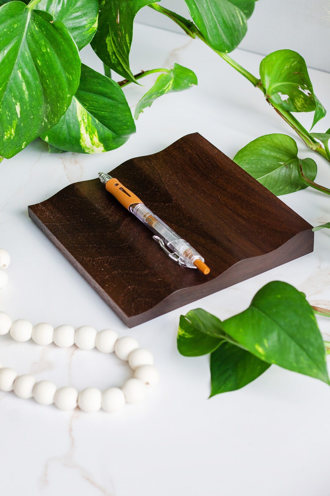 Wooden Pen Tray, Fathers Day Office Desk Organizer, Desk Accessories