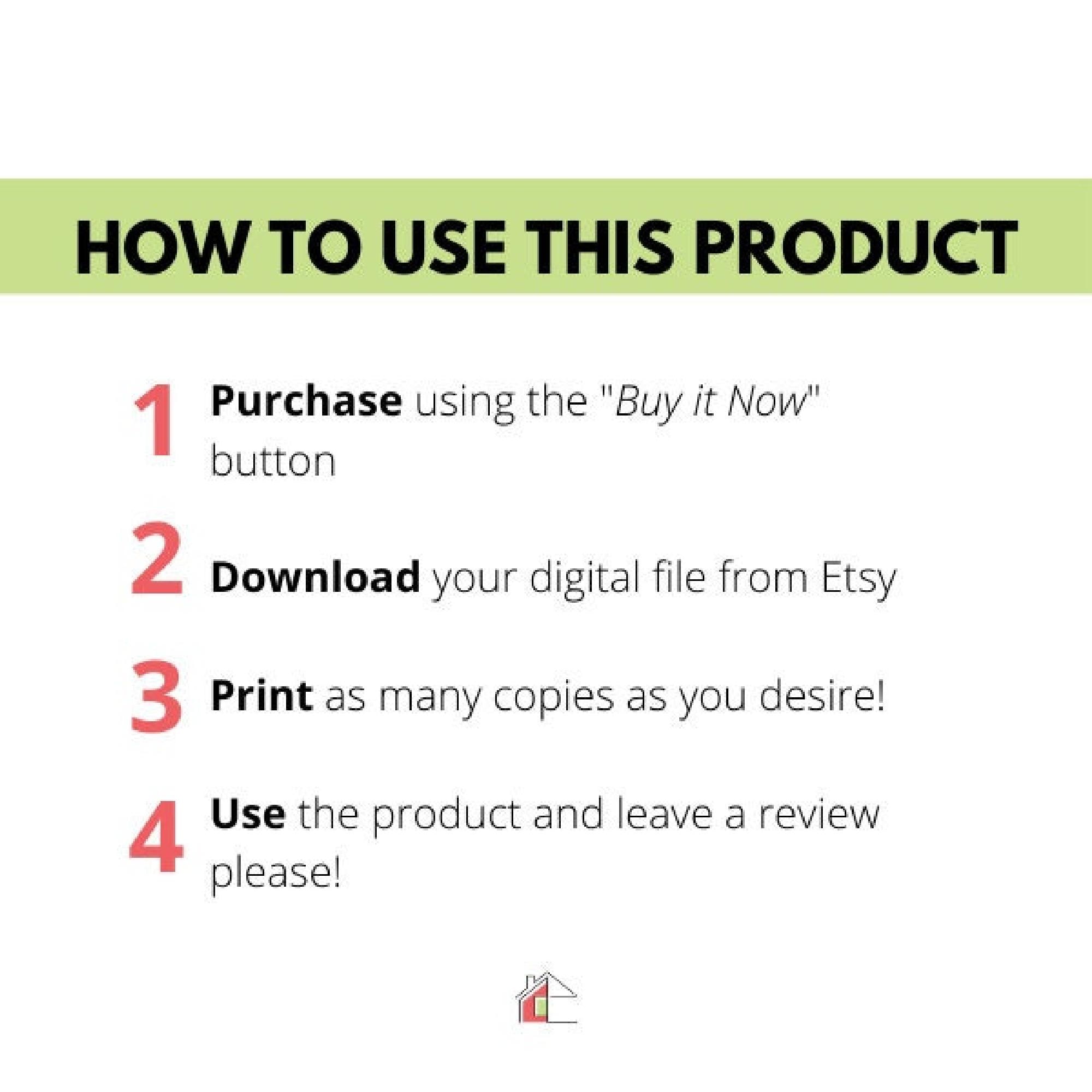 Yard Sale Planner PDF: Printable Digital Download, Simple Organizer