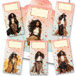 Fall Finance Vertical Cash Envelopes, Cash Envelopes Printable, Budget Envelopes, DIGITAL DOWNLOAD