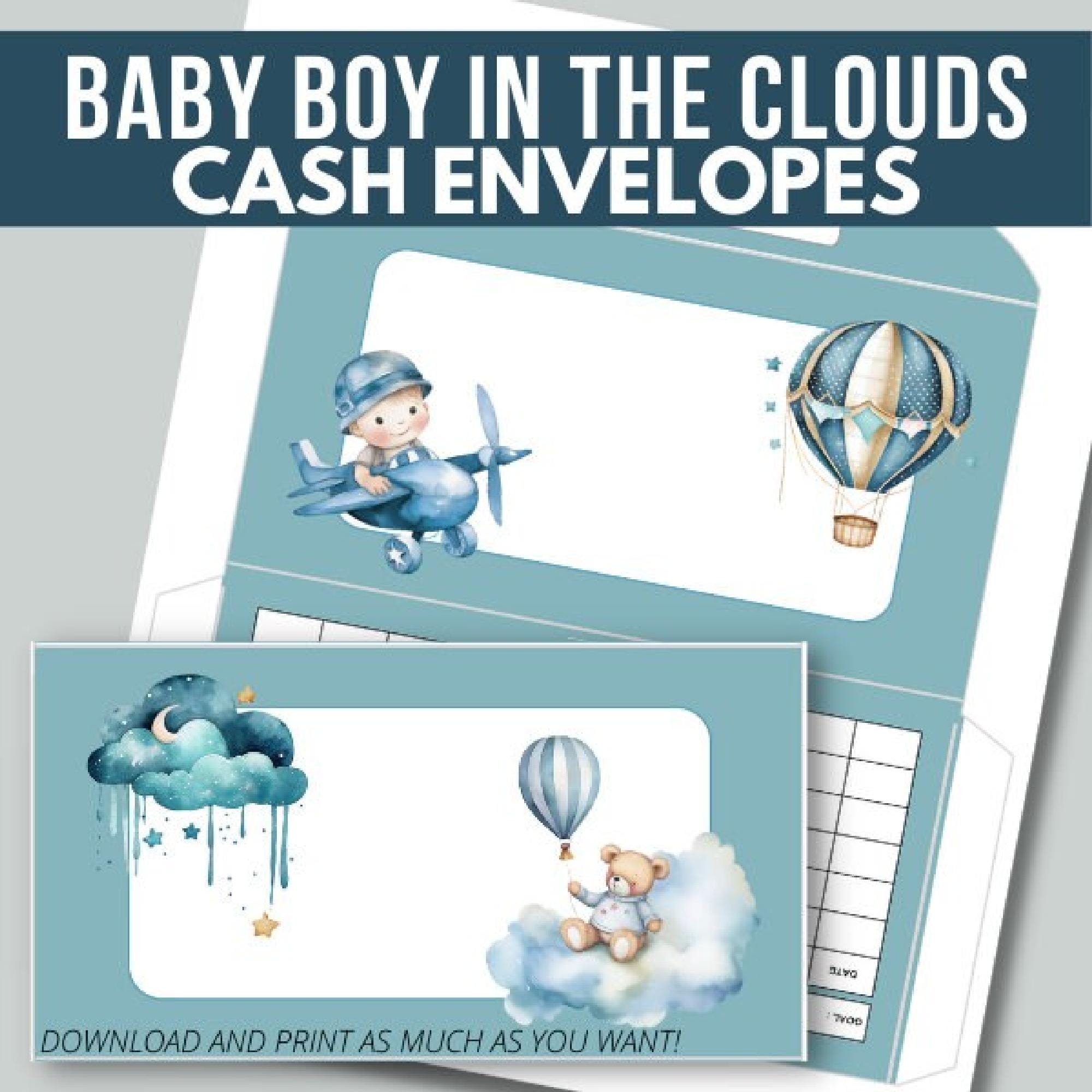 Baby Boy Printable Cash Envelopes – 6 Budget Envelopes