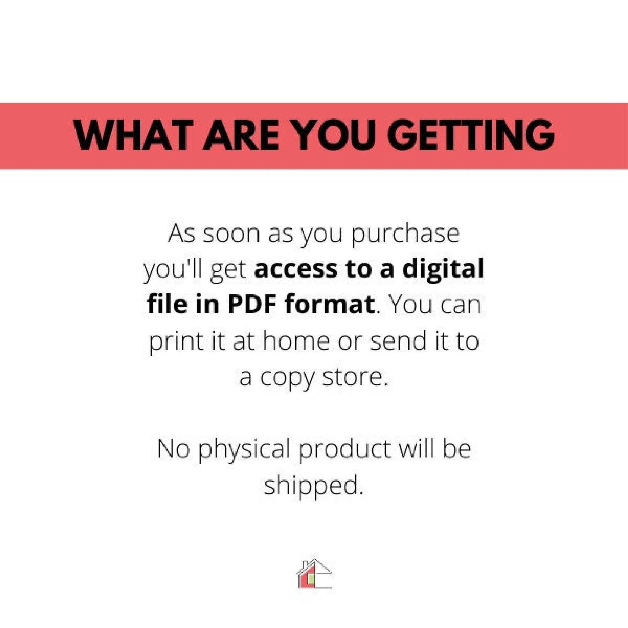 Yard Sale Planner PDF: Printable Digital Download, Simple Organizer