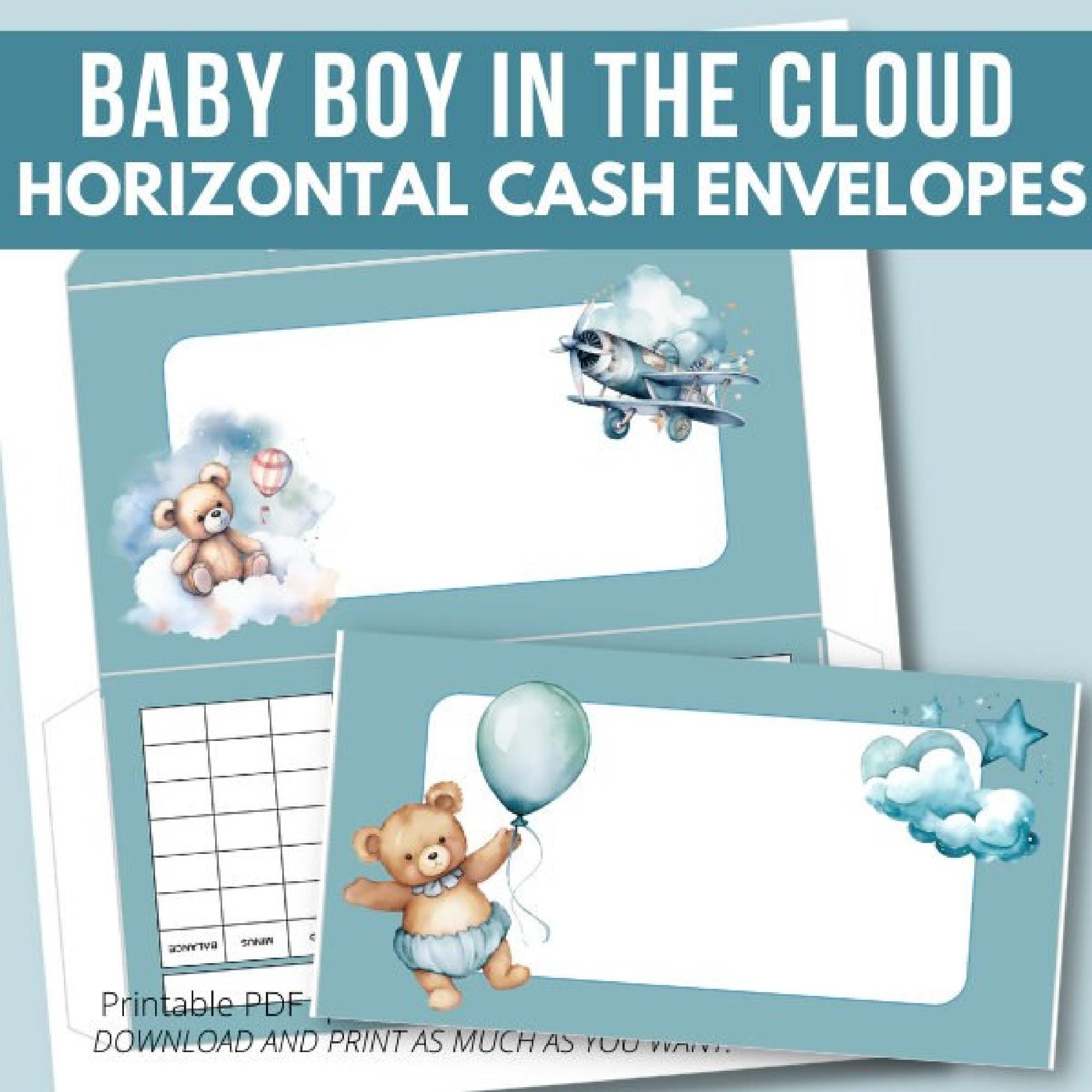 Baby Boy Printable Cash Envelopes – 6 Budget Envelopes