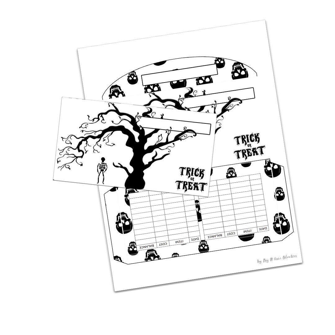 Halloween Printable Cash Envelopes – 6 Budget Envelopes