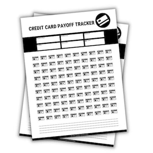 Credit Card Payoff Sheet | Debt Tracker Sheet | Debt Payoff Printable |