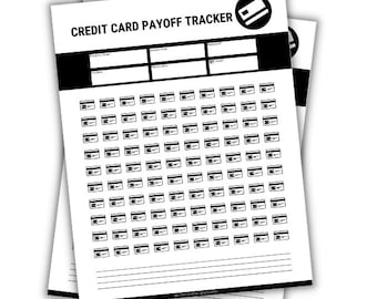 Credit Card Payoff Sheet | Debt Tracker Sheet | Debt Payoff Printable |
