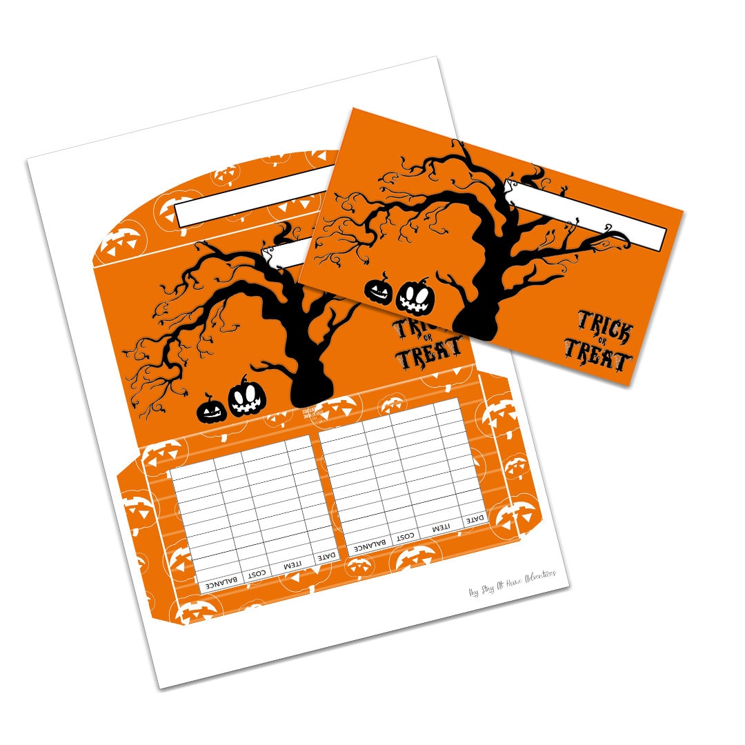Halloween Printable Cash Envelopes – 6 Budget Envelopes