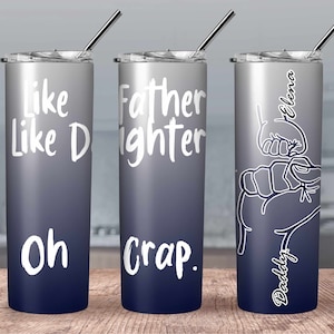 Personalized Dad tumbler from daughter// Dad and daughter Tumbler// Dad Gift //Dad Tumbler Gift Idea// Dad personalized coffee tumbler