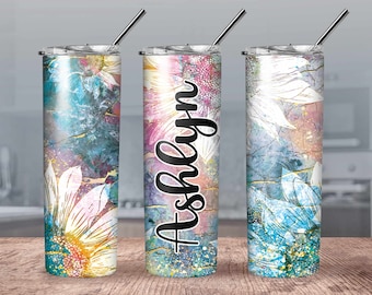 Sunflower Personalized Tumbler// Mothers Day Coffee Tumbler// Sunflower Tumbler// Personalized Gift Tumbler// Mothers Day Gift