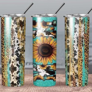 Vintage Sunflower Mom Print Tumbler// Vintage farm Tumbler// Mom Sunflower Tumbler// Mom Animal print Tumbler// Sunflower Tumbler