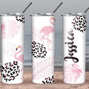 Flamingo Becher personalisiert, Flamingo Becher mit Namen, Flamingo Becher, Flamingo Becher, Tropisch, Personalisiert