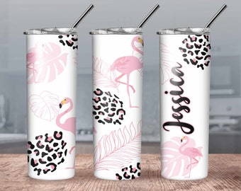 Personlig flamingomugg // Flamingomugg med namn // Flamingomugg // Flamingoälskare // Tropisk personlig mugg