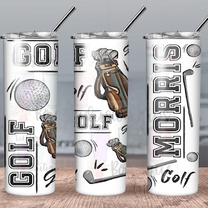 Personalized Golfing Tumbler//Golfing Water Bottle//Men&#39;s Golfing Tumbler//Personalized Gift For Dad//Men&#39;s Personalized Tumbler//