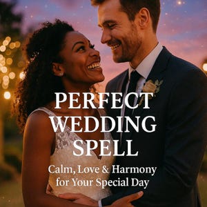 完璧な結婚式の呪文 | スムーズな結婚式のエネルギー | 平和な儀式 | 結婚の祝福の儀式 | フェンリスによる愛と調和の呪文