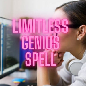 Unlock Your Genius: LIMITLESS GENIUS SPELL - Master Skills, Pass Tests, Learn Instruments, Break Codes