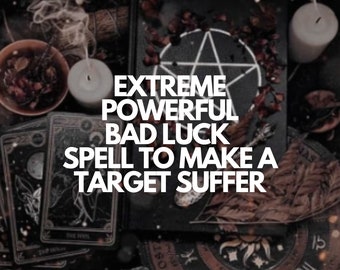 Bad Luck Spell | Curse of Misfortune | Karmic Justice | No More Luck | Revenge Spell | Casting on the Same Day | Let Them Suffer