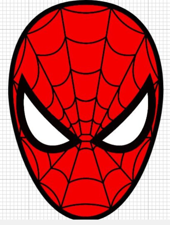 Spiderman Cake Topper Spiderman Face Cake Topper Spider Man Red Black - Etsy