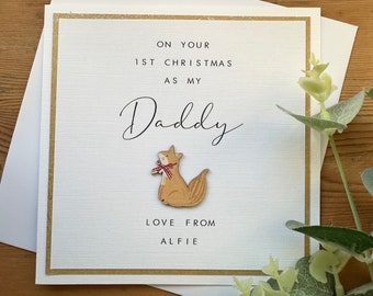 First Christmas As My … Card - Dad / Daddy / Father / Mum / Mummy / Mother