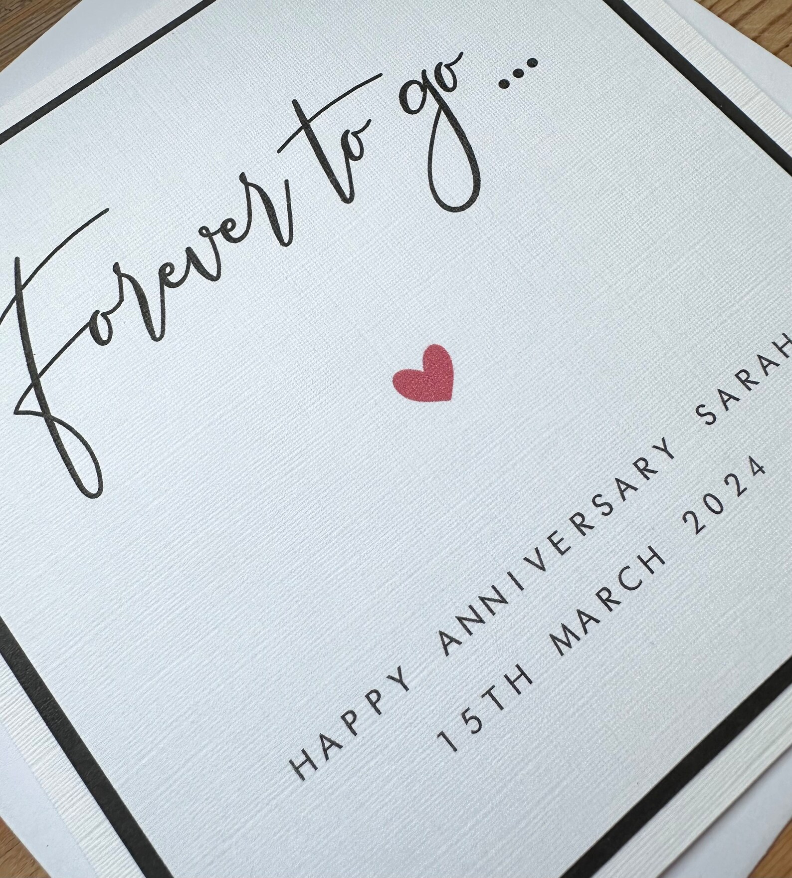 Personalised Wedding Anniversary Card - Husband / Wife / Son / Daughter ...
