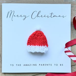 Christmas Card For Parents To Be - Personalised - Knitted Jumper Card - New Parents To Be - New Baby - Baby Shower - Congratulations