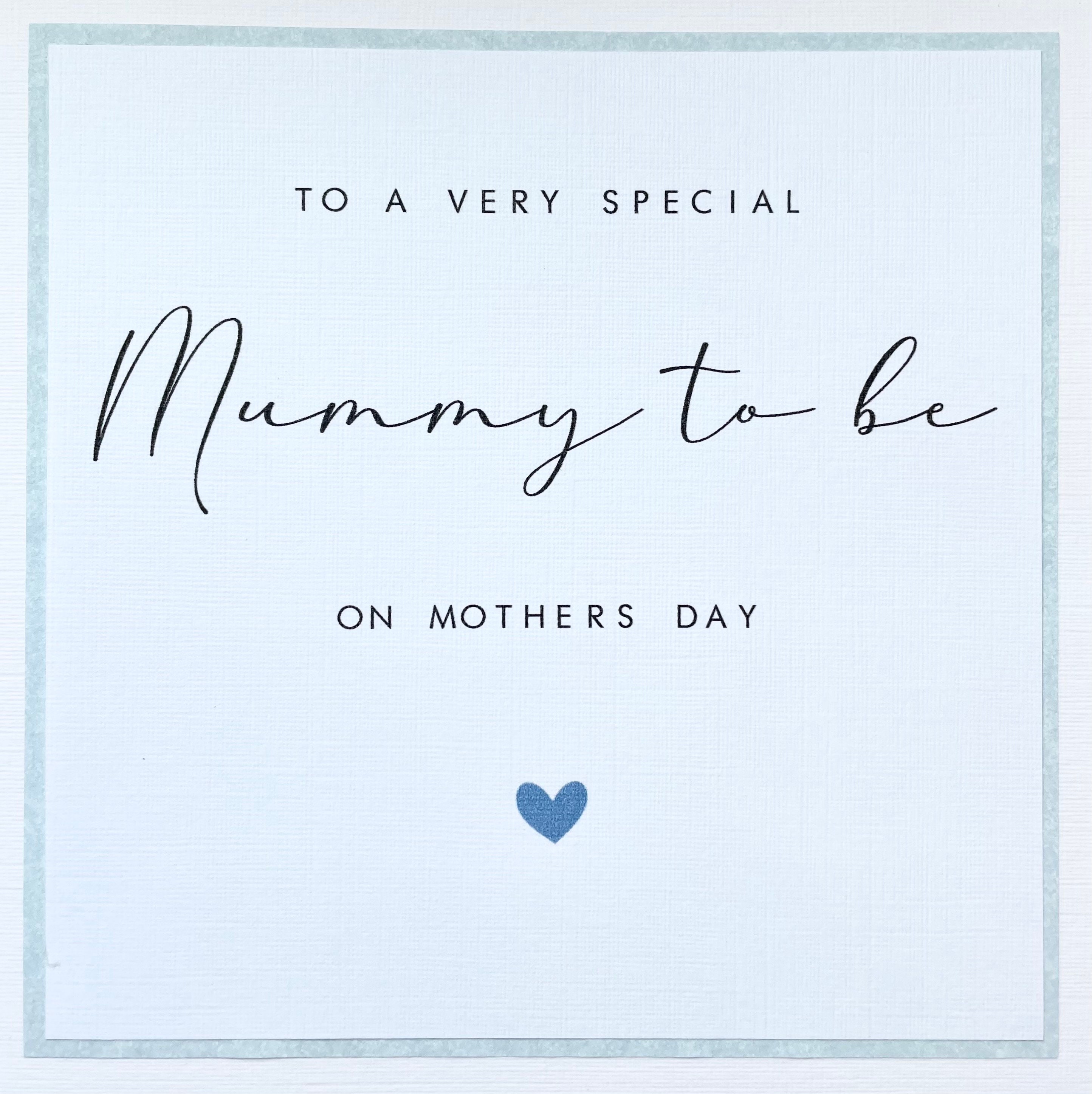 Mummy to Be Mothers Day Card - Pink / Blue / Silver - Mum to Be / New ...