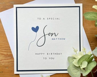 Personalisierte Geburtstagskarte - Son