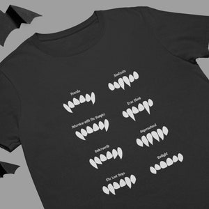 Iconic Vampire Teeth Tee | Inspired by Classic Vampire Shows and Films For Halloween