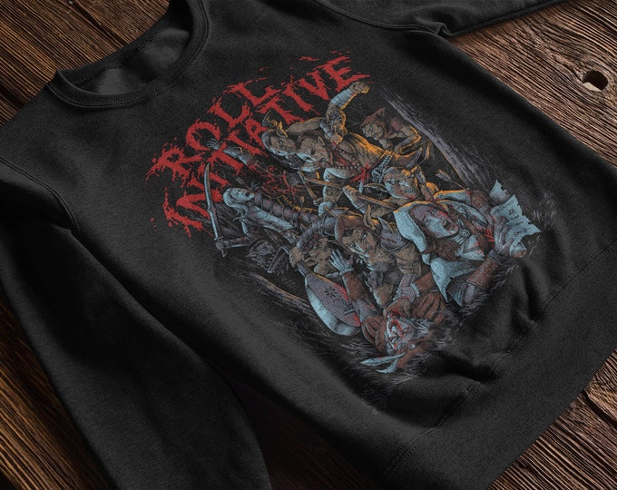 Goblins Roll Initiative Sweatshirt - Stay ahead of the game and defend yourself against the incoming goblin hoard! D&D clothing