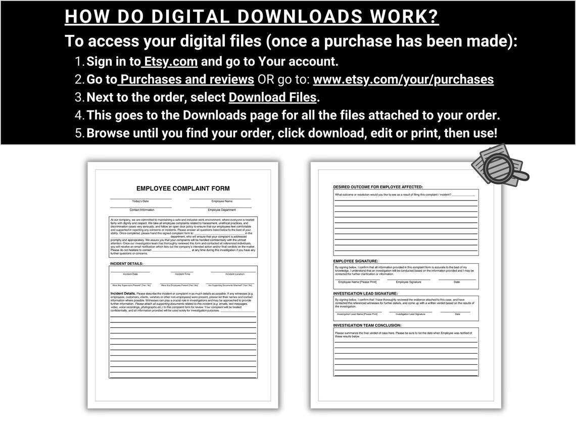 Employee Complaints, Incidents & Issues Form Help Resolve Employee Work