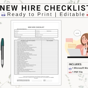 New Hire Checklist | HR Onboarding Cheat Sheet | Automate Employee Orientation Steps | Be Prepared For Employees First Day Of Work Today!