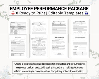 Employee Coaching Collection | Covers: Employee Performances, Improvement Plans, Disciplinary Action, Salary Increases, Terminations & More!